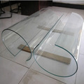 东莞玻璃厂家供应热弯玻璃 12MM烤弯白玻 弧形弯曲钢化超白玻璃