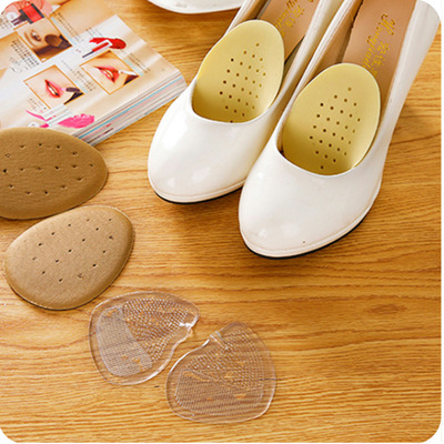 透明半碼墊前掌墊加厚後跟貼高跟女鞋墊防滑墊鞋大不跟腳半墊