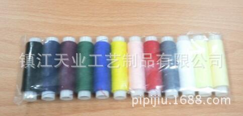 缝纫线 家用小线轴 方便耐用 12色线板