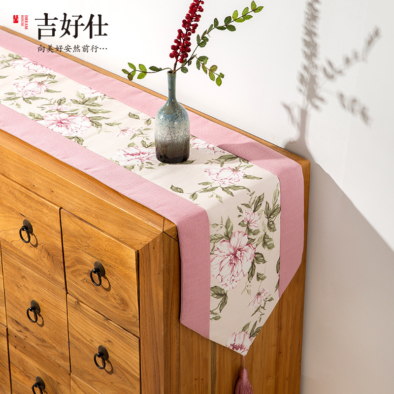 厂家直销 定制美式田园风酒店民宿客栈公主房家居软饰桌旗桌布巾|ms
