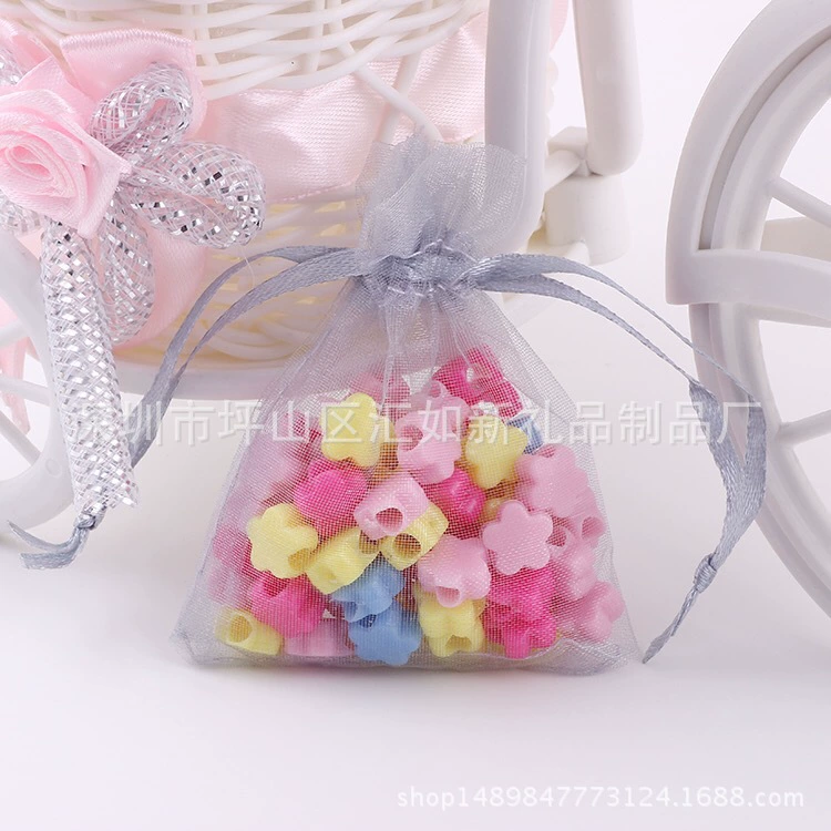 Сумка подарка Сумки пряжи твердого цвета сумки органзы сумки пряжи жемчуга фабрики сразу 7*9 прозрачная трудная Сумка Пряжи упаковывая