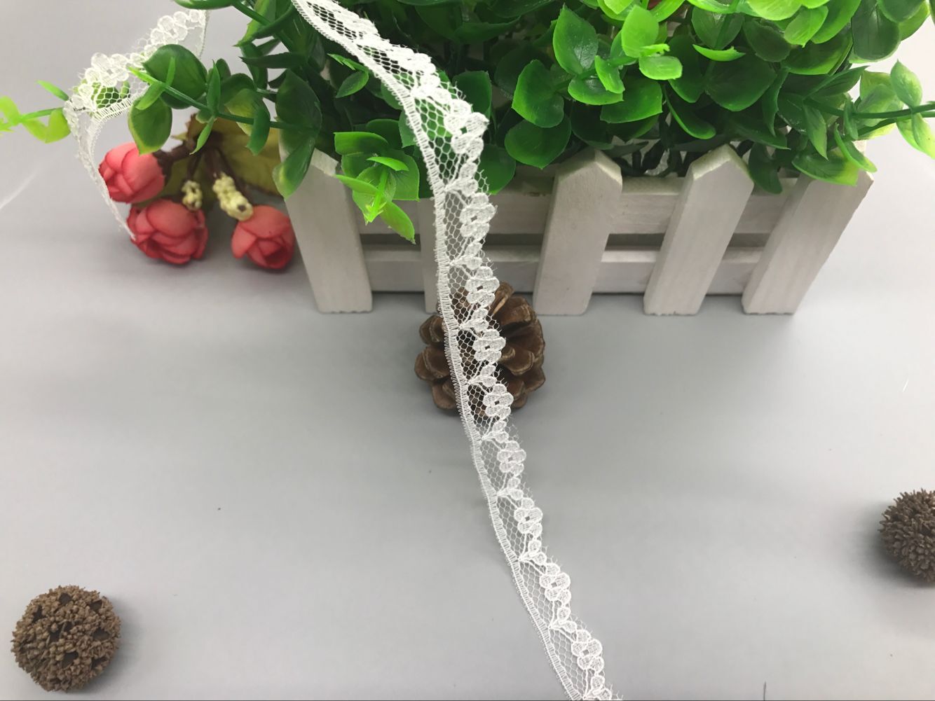 花边无弹蕾丝花边尼龙花边厂家直销 668-1# 宽度1.4CM