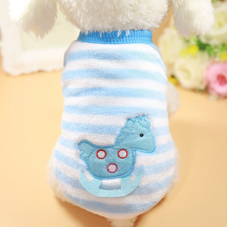 Flannel Cartoon Pet Sweater, Warm Plush Hairpin Design, Multi-Size (XXS–XL)