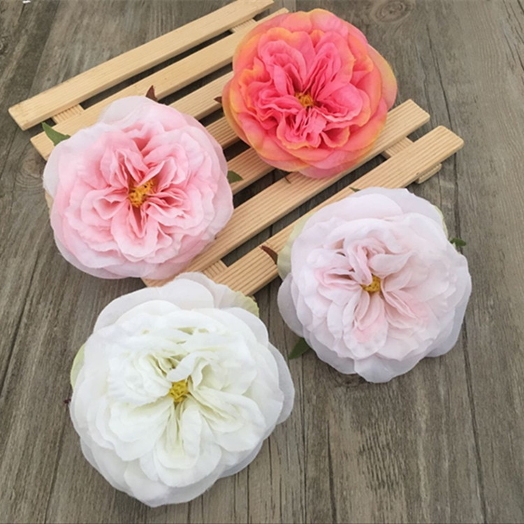 高仿真山茶花 仿真花頭 DIY花朵胸花帽花 櫻花假花塑料花8CM