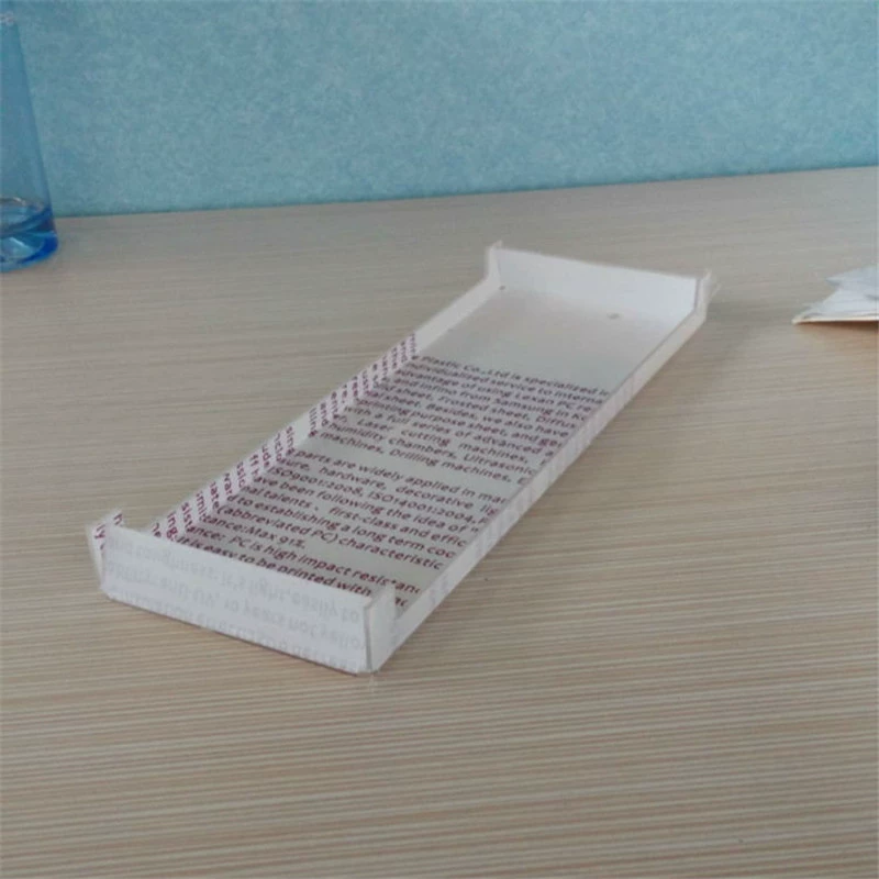 PC board processing Transparent PC board engraving and processing PC endurance board cutting milling slot drilling