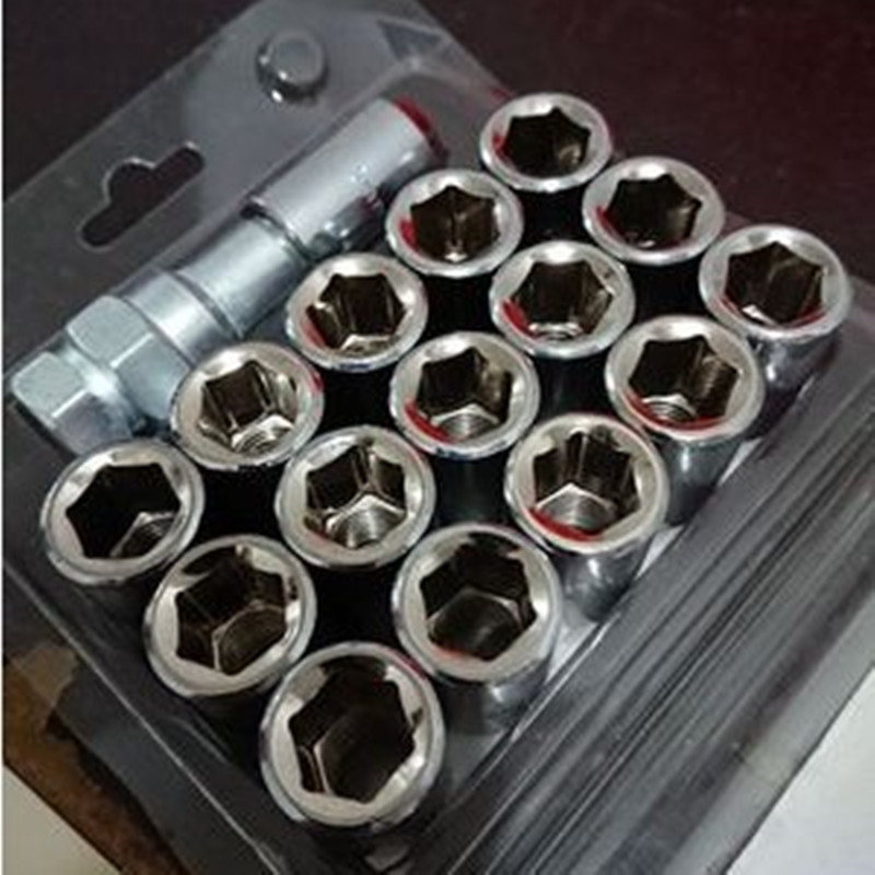 汽车轮毂防盗螺丝轮毂防盗螺母轮胎防盗螺母螺丝内六角防盗MG螺丝