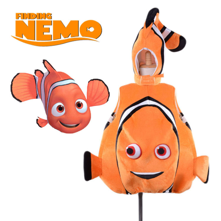海底总动员尼莫nemo小丑鱼儿童服装 多莉海龟海洋动物派对 海马