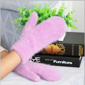 라이트 퍼플 긴 머리 장갑]