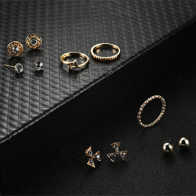 Occident and the United States alloy Diamond Jewelry Set (61178104)NHXS1455-61178104