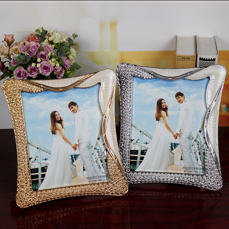 厂家批发10寸创意相框摆台 婚庆婚纱相框  影楼相框批发