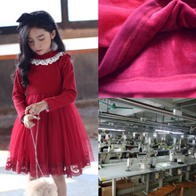 童裝工廠加工來圖來樣冬款女童不倒絨包工包料童裙