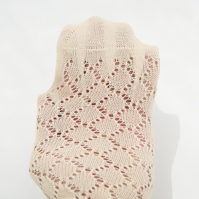 Calcetines PARA NIÑOS Calcetines de algodón de media pantorrilla de bebé transpirables delgados huecos de verano calcetines de bebé sin hueso sobre la rodilla Calcetines antideslizantes antimosquitos