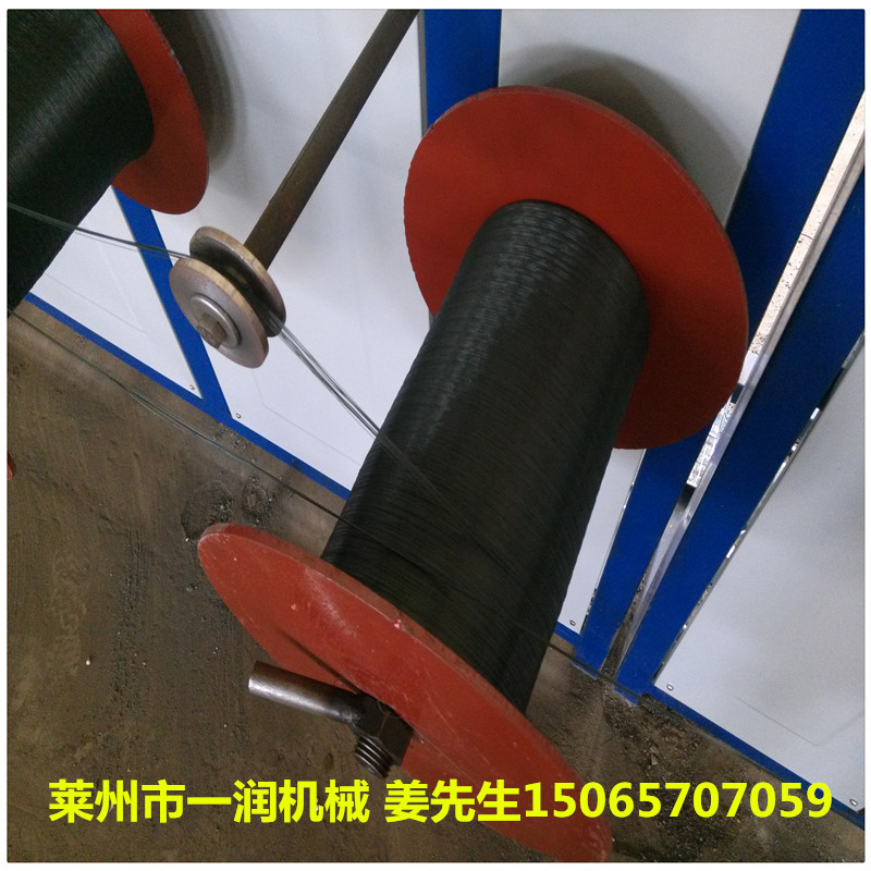 一润塑料圆丝抽丝机 生产PE建工线施工线拉丝机 PP填充绳拉丝机