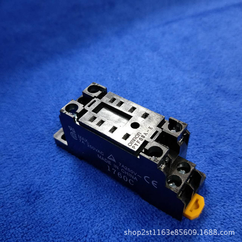小型继电器底座PYF08A-E 适配MY2/HH52P/RXM2 导轨安装