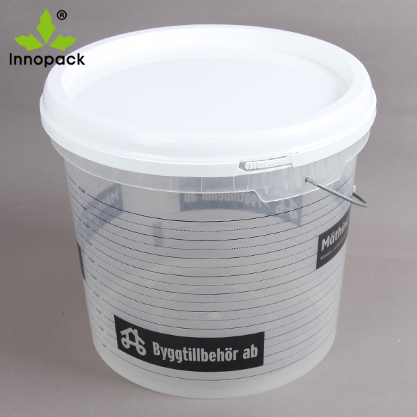 Q-【工厂直销】10kg水桶带盖 透明塑料桶