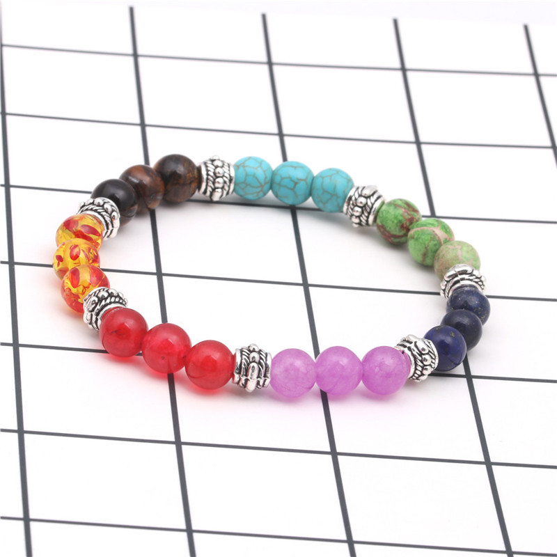 Fashion Simple Color Beaded Heart Bracelet