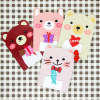 Cute cartoon stationery for elementary school students, book, South Korea, with little bears, Birthday gift