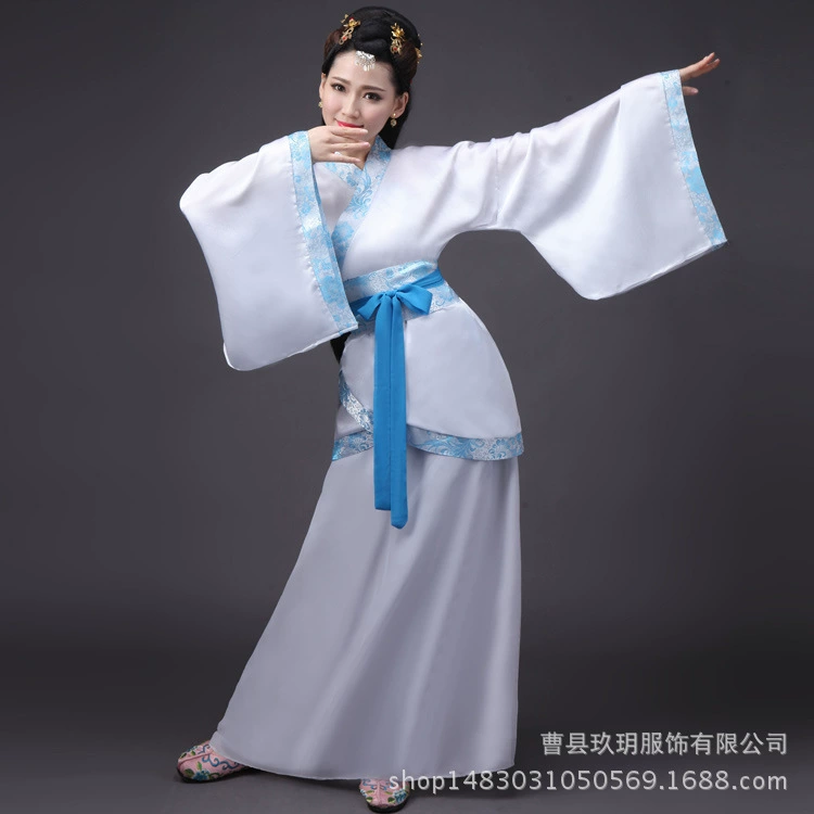 Ежегодная конференционная костюм Female Tang костюм Hanfu обыкновенная одинарная и двойная повивка, юбка для выступления взрослого подарка выпускной