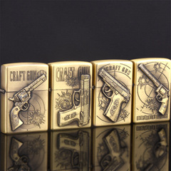 JT6157 Jian Tai Bronze Oil Lamp Creative Metal Engraved Old Retro Sandpaper Fire Starter Cigarette Accessory Wholesale