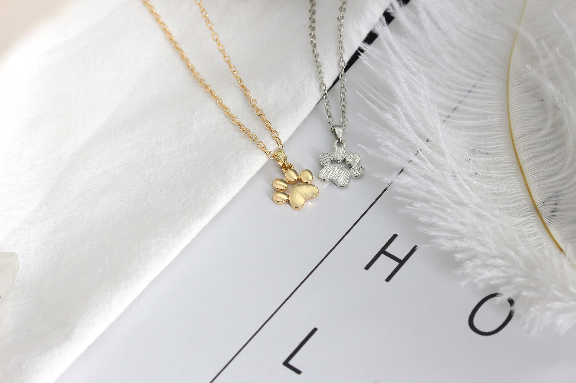 cute cat claw necklace