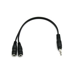 3.5mm headphone crossover cable 1/2 audio cable headphone adapter cable couple line 1 male 2 female injection molding 1/2