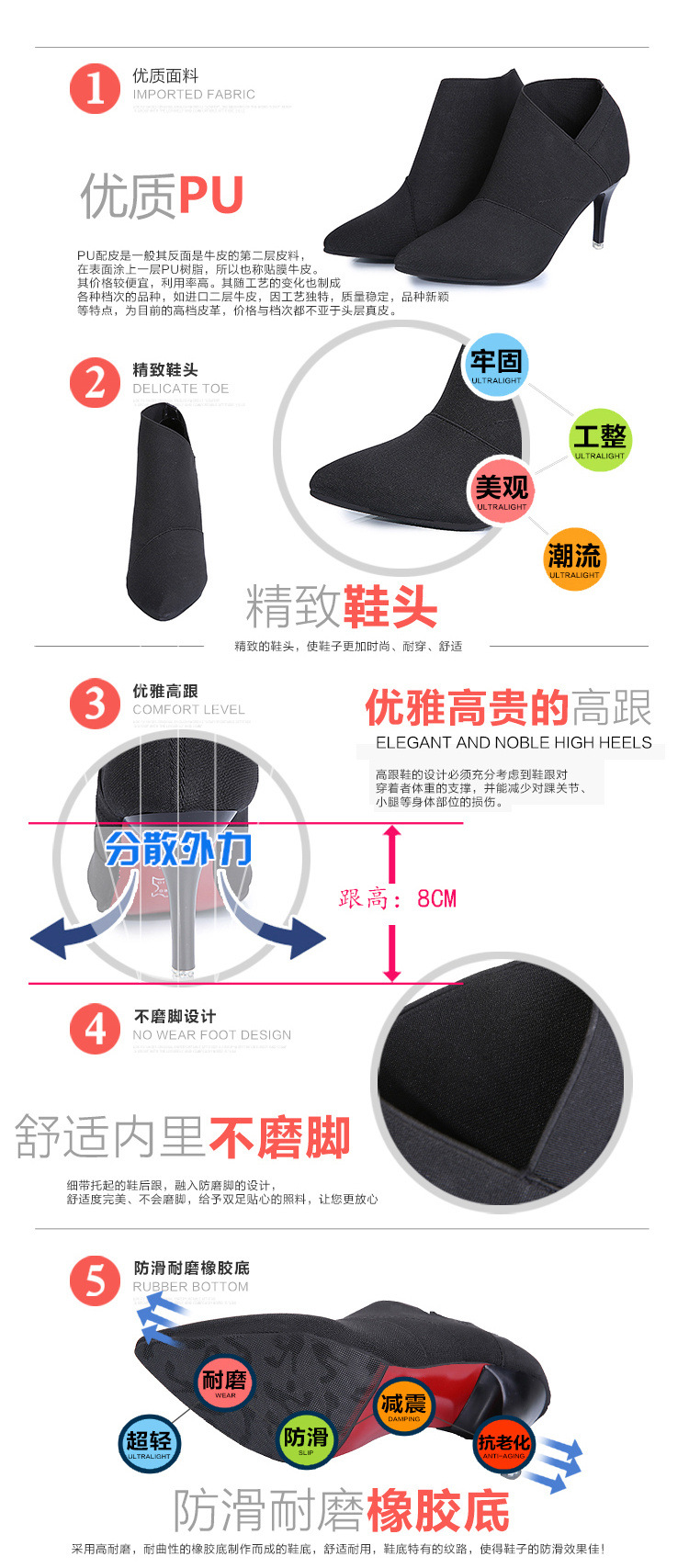 Bottes femme en Tissu - Ref 3355476 Image 13