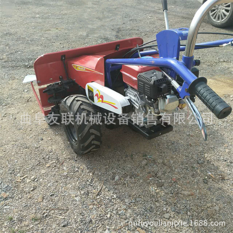 艾蒿收割机 多宽幅割晒机 链条式手推式秸秆放倒机 58