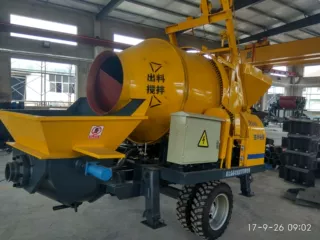 搅拌泵送一体机 江西销售搅拌拖泵一体机 混泥土农建一体机