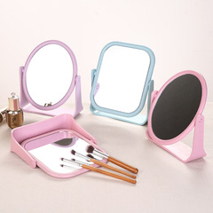 European simple makeup mirror creative double-sided 360-degree rotating high-definition mirror tabletop beauty makeup mirror
