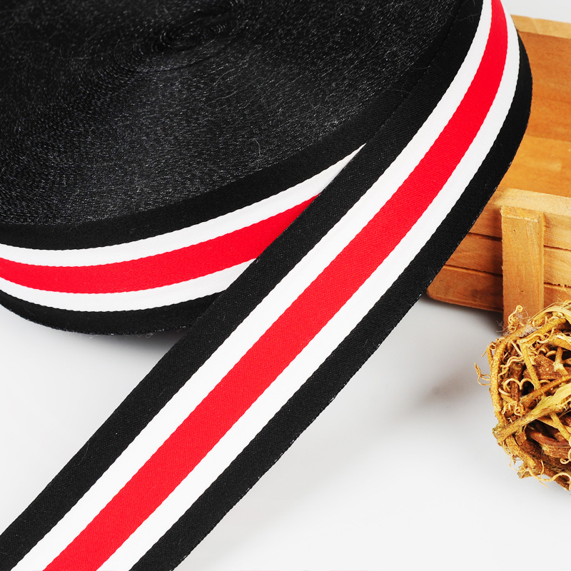 现货批发多规格加密100D密纹间色带 服装辅料鞋子箱包涤纶织带