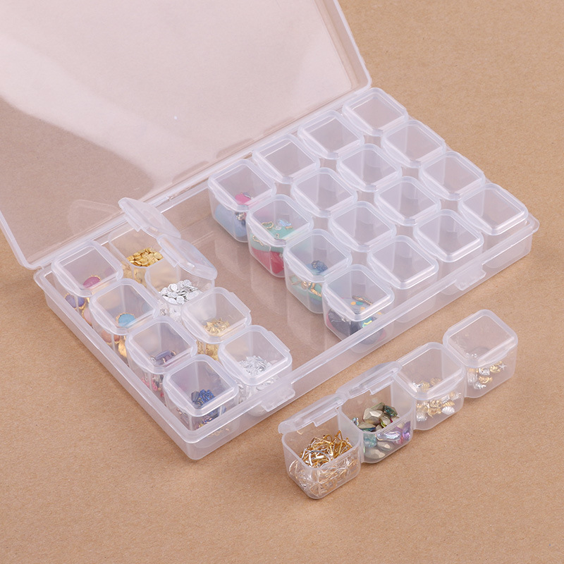 Nail Art Diamond Box Plastic Empty Box C...