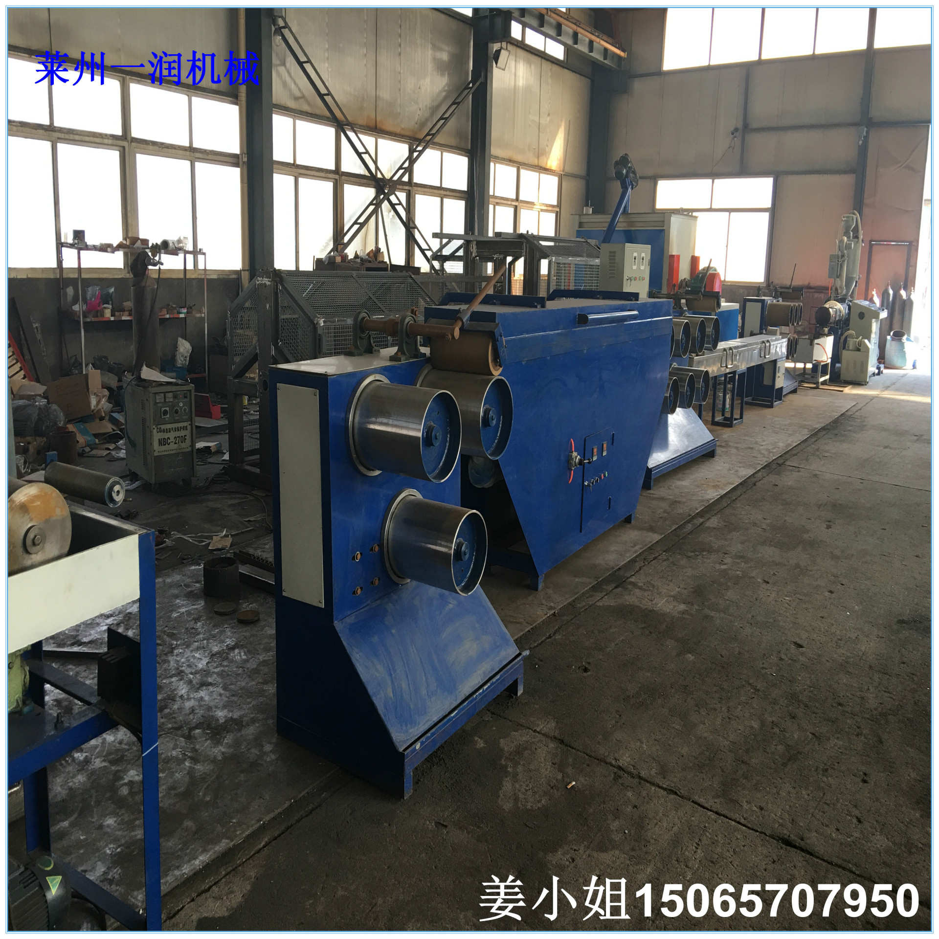 PET扫把丝设备 PET油漆刷拉丝机组 PET塑料圆丝涮帚丝挤出拉丝机