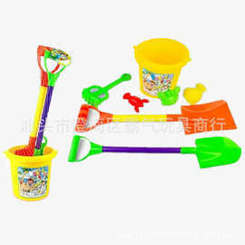 散装089-5拆装夏季热销7件套沙滩桶玩具 儿童戏水沙滩玩具套