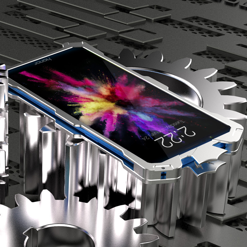 SIMON THOR Aviation Aluminum Alloy Shockproof Armor Metal Case Cover for Huawei Honor 7X