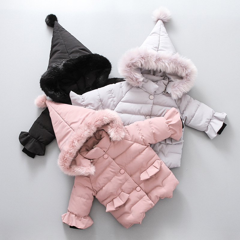 Retail Kids Winter Coats Boys Girls Luxury Designer Thicken Cotton Padded Down Coat Infant Baby