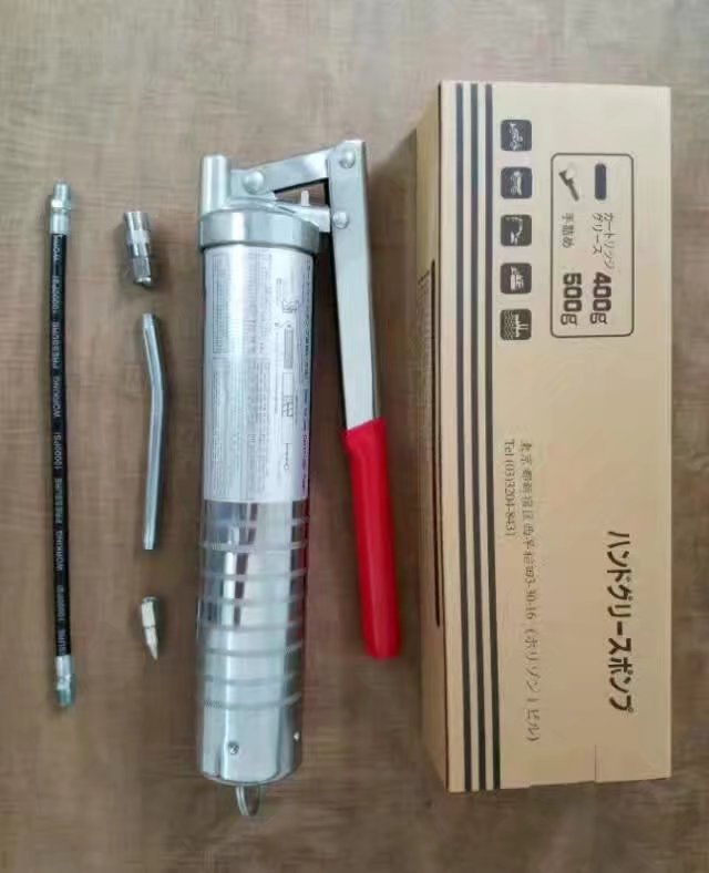 日本进口GREASE GUN毛毛虫400G专用散装油脂油枪JUKI黄油油枪包邮