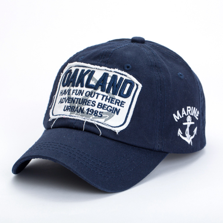 批发OAKLAND太阳帽 多色欧美流行款字母帽子 纯棉水洗高档棒球帽