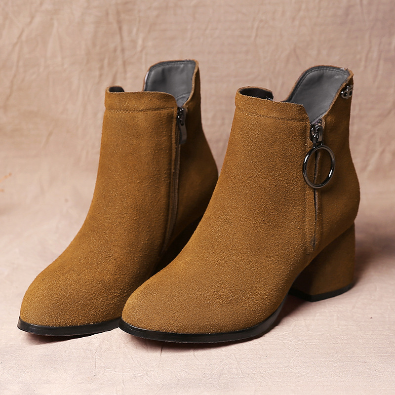 Bottes femme MINGFANG en En cuir - Ref 3355118 Image 4