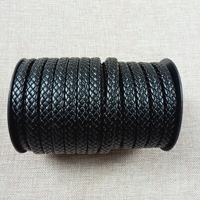 专业生产PU仿皮编织绳 外贸皮绳 八股扁编绳 辅料装饰饰品配饰