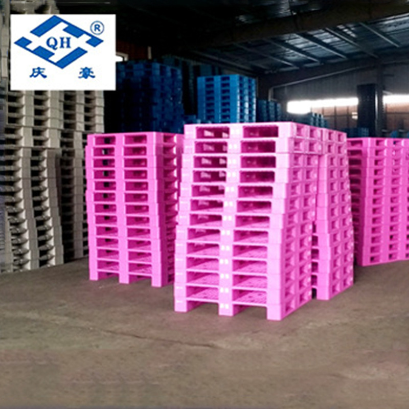 1210H横网格川字型耐磨塑料栈板 防潮单面塑料托盘 方形塑料卡板