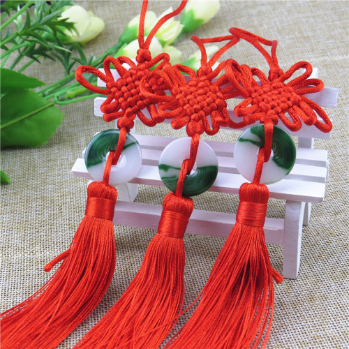 Factory direct sales No. 5, six-plate Chinese knot, automobile winery gift flute, jade piece, tassel Chinese knot wholesale