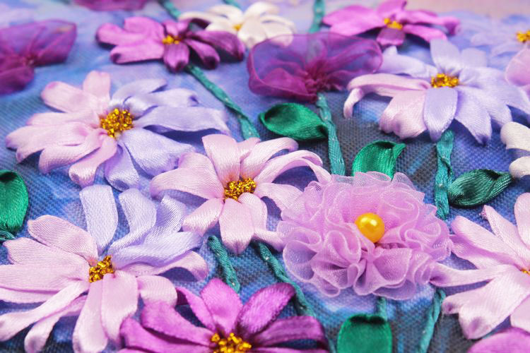 Mo Yan Ran sala de estar entrada de la sala de estar pintura decorativa Oujin nianhua bordado de cinta de color directo de fábrica de impresión colgante pintura púrpura