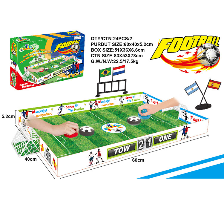 Mini juguete de fútbol de mesa para niños suspensión eléctrica campo de fútbol juego de mesa entre padres e hijos Personalización de regalo