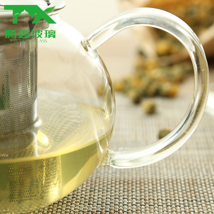 Высокотемпературная стойкость боросиликатного стеклянного заварного чайника из нержавеющей стали