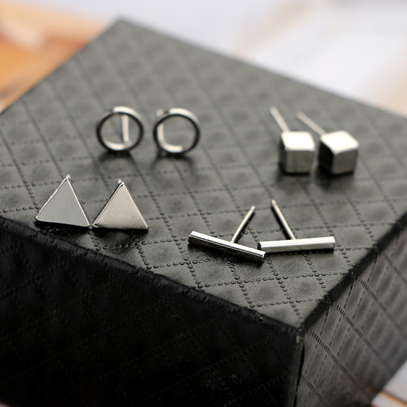 Simple alloy other earring (Black suit)NHGY0248-Black suit