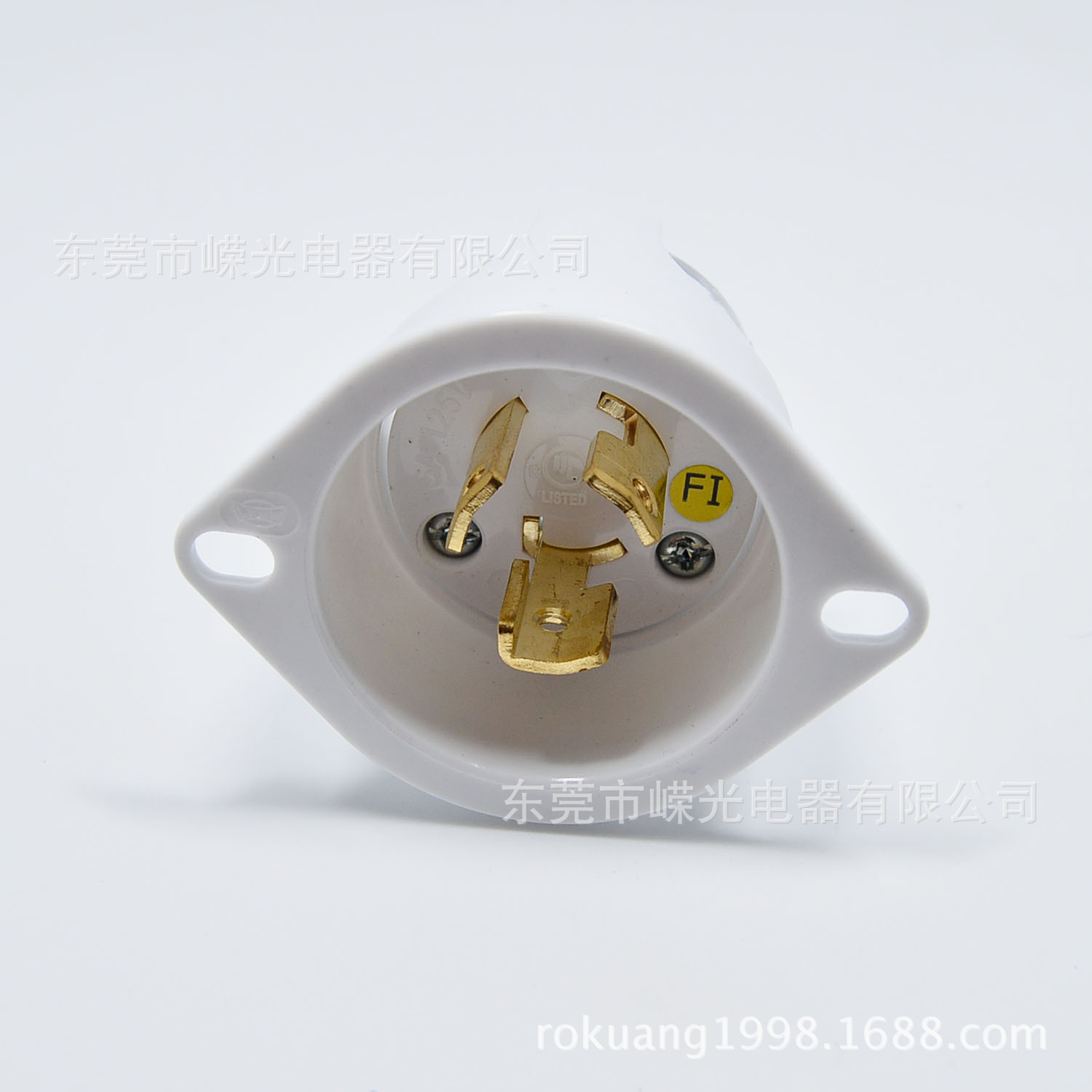 LK-6311FI L5-15P UL 暗装插头15A125V自锁插头半导体接线头埋入