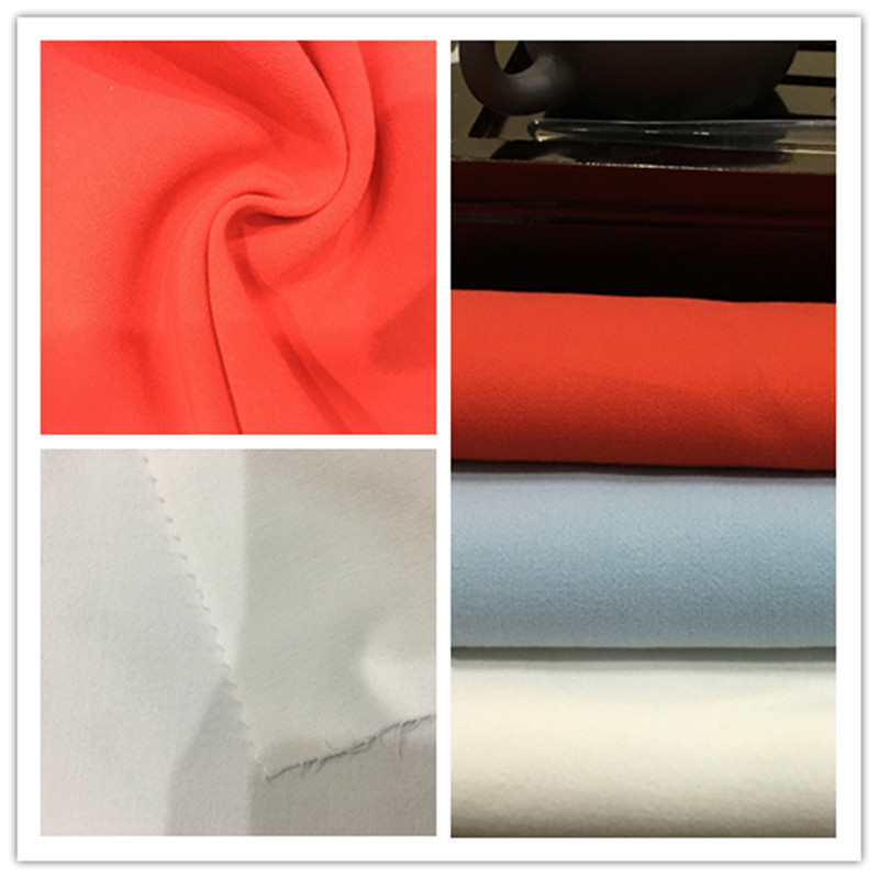 厂家现货供应 TR纯色女装风衣裤料 柔软纯色梭织 时尚服装面料