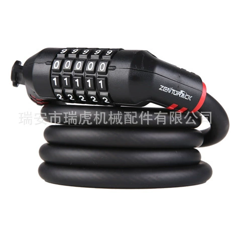 ZENTORACK замок с паролем, стальной трос, матовый, без запаха, велосипедный противоугонный замок с кронштейном