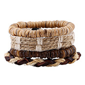 2019 New Vintage Woven Leather Bracelet Simple Bracelet Bracelet Adjustable display picture 12