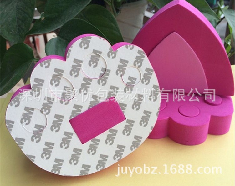 厂家定制EVA汽车装饰贴 EVA玩具 兔耳朵 海绵泡棉装饰发条贴